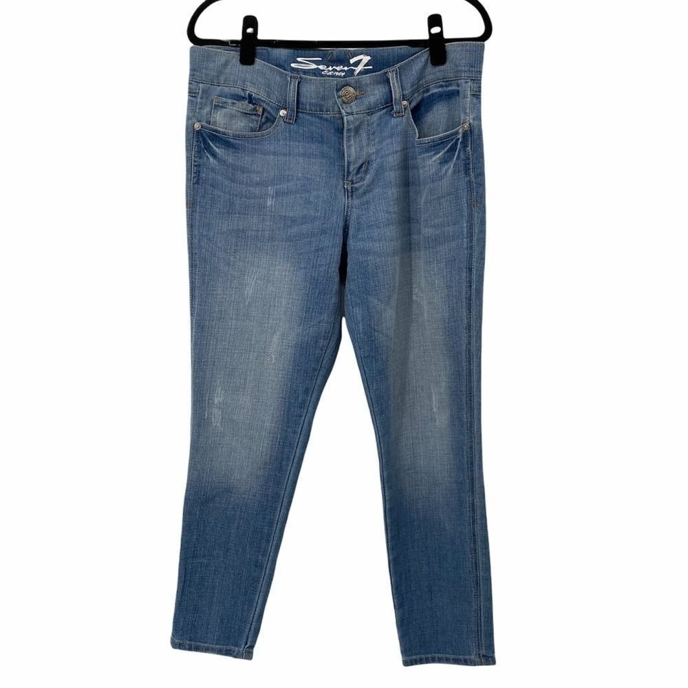 Seven7‎ Skinny Easy Fit Light Wash Jeans Women’s 8